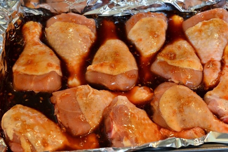 Маринад для куриных ножек на сковороде