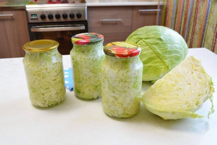 Маринованная капуста с уксусом