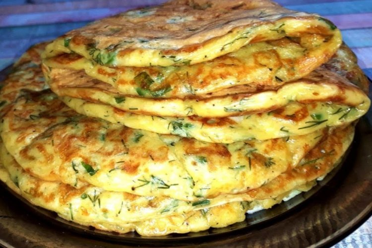 Лепешки из кабачков с зеленью