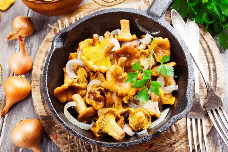 Хрустящие маринованные лисички на зиму