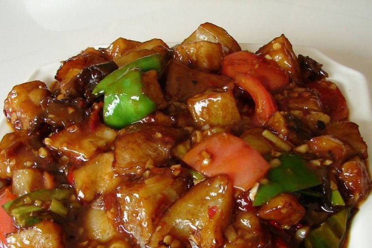 Баклажаны с кабачками по-китайски