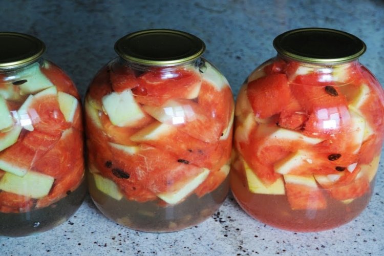 Маринованные арбузы с аспирином на зиму