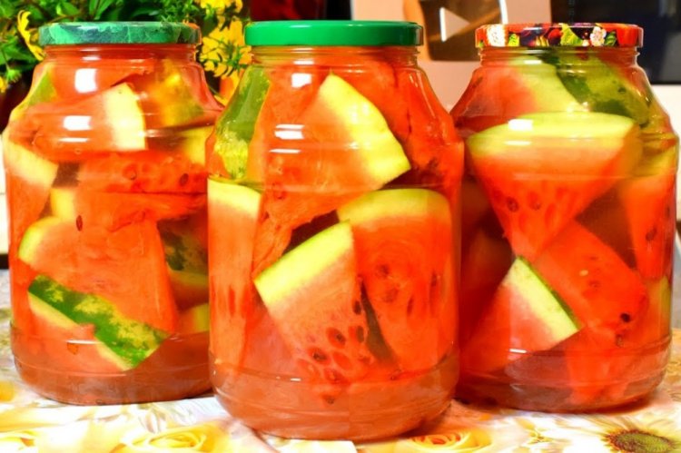 Маринованные арбузы с медом на зиму