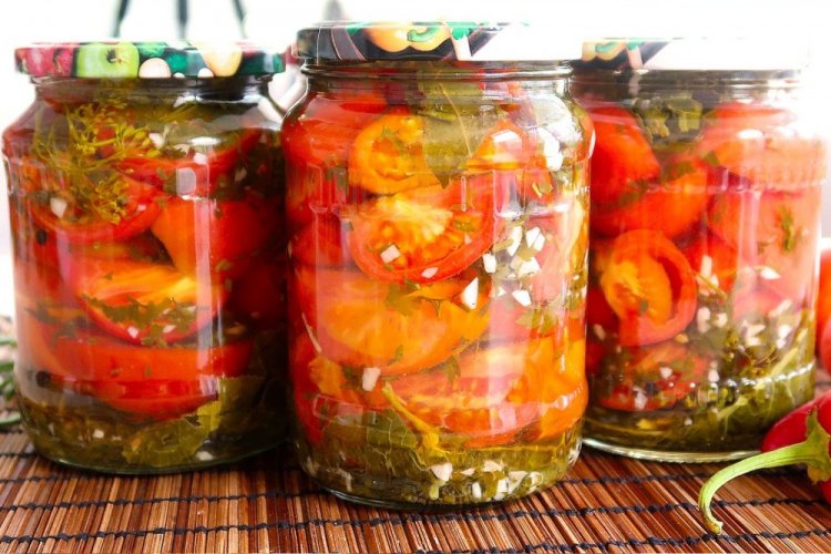 Помидоры дольками с лимонной кислотой на зиму
