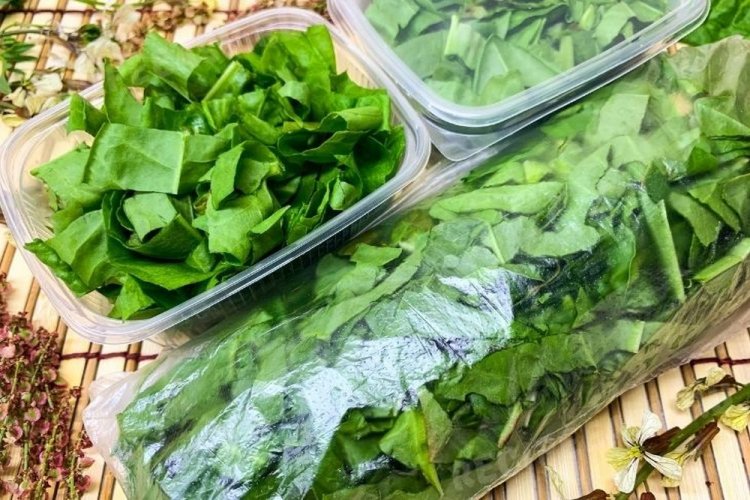 Замороженный щавель на зиму