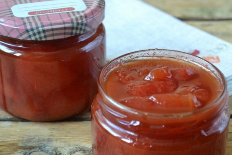 Варенье из арбуза и яблок