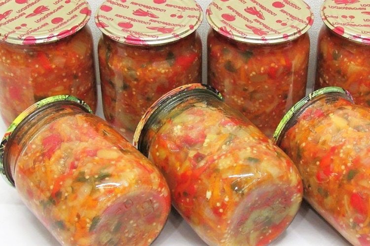 Овощная закуска с баклажанами