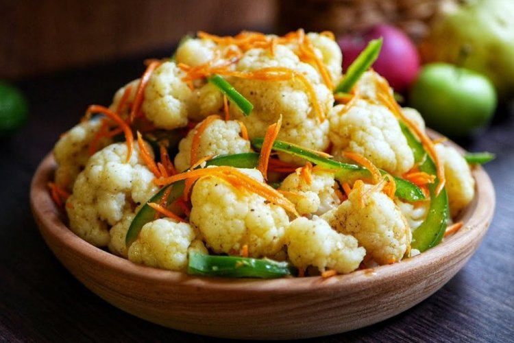 Салат из цветной капусты по-корейски на зиму