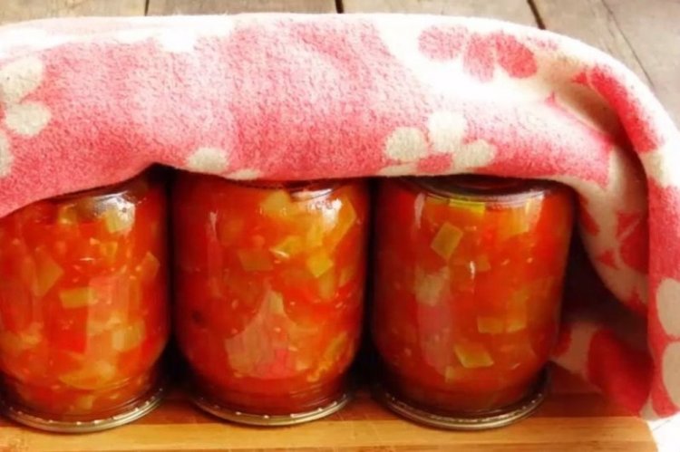 Салат «Тещин язык» из патиссонов на зиму