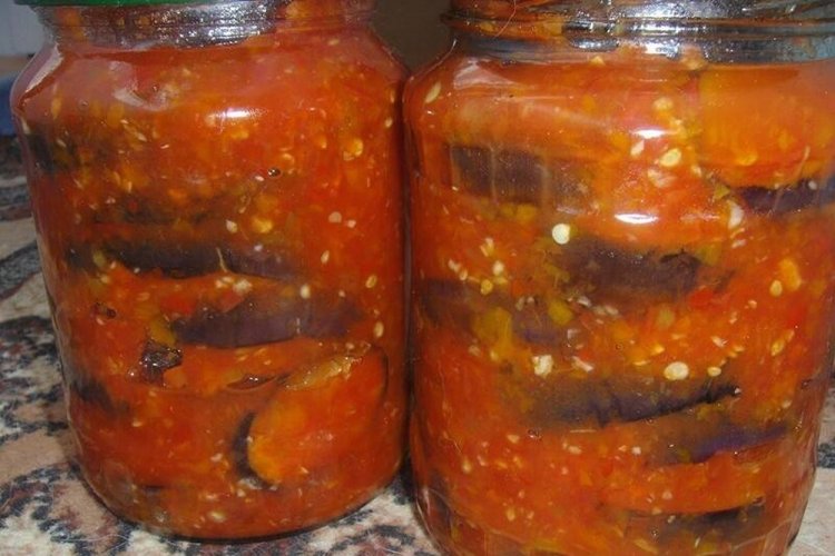 Салат «Тещин язык» с баклажанами и кабачками