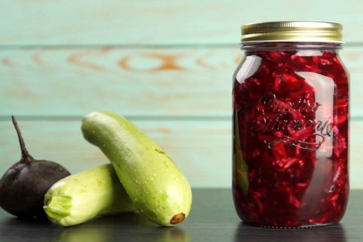 Салат из свеклы и кабачков на зиму