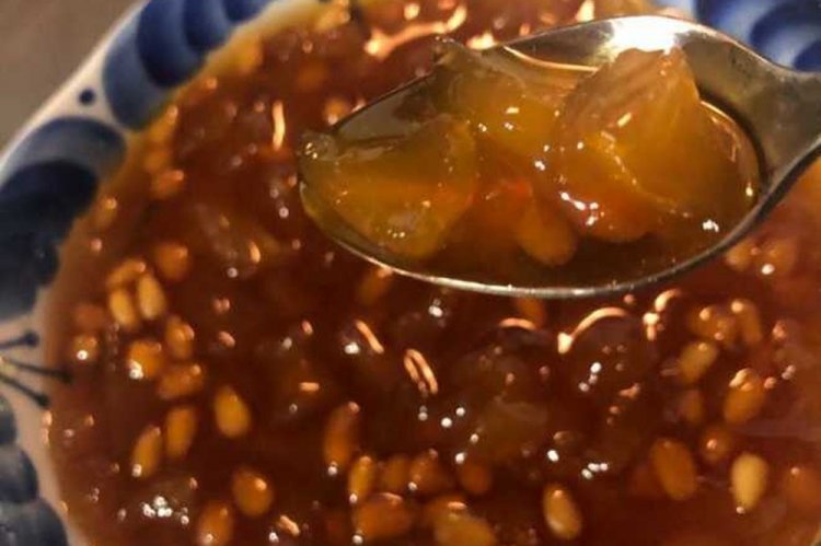 Варенье из дыни с кофе и грецкими орехами