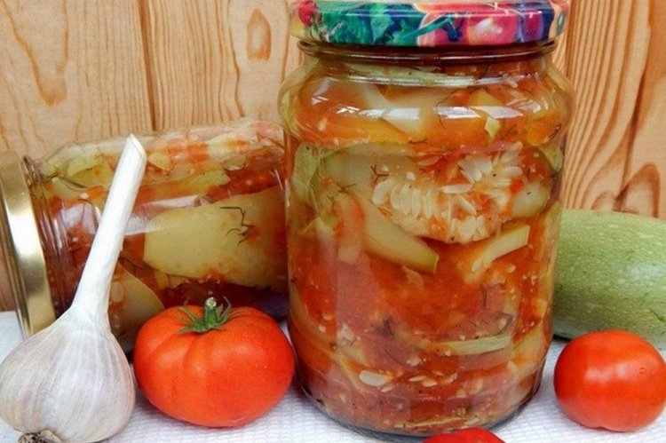 Острый «Тещин язык» из кабачков на зиму