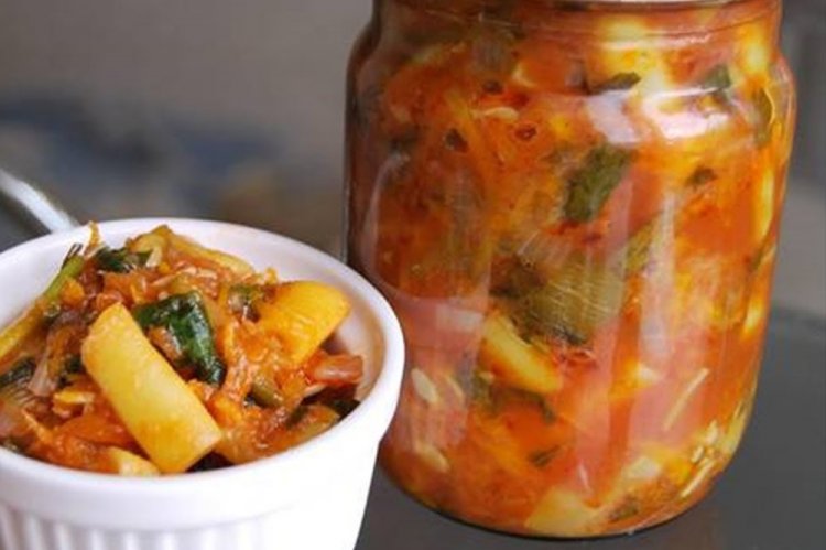 Салат из стручковой фасоли с огурцами на зиму