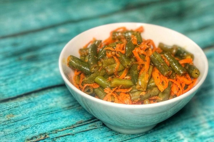 Салат из стручковой фасоли по-корейски на зиму