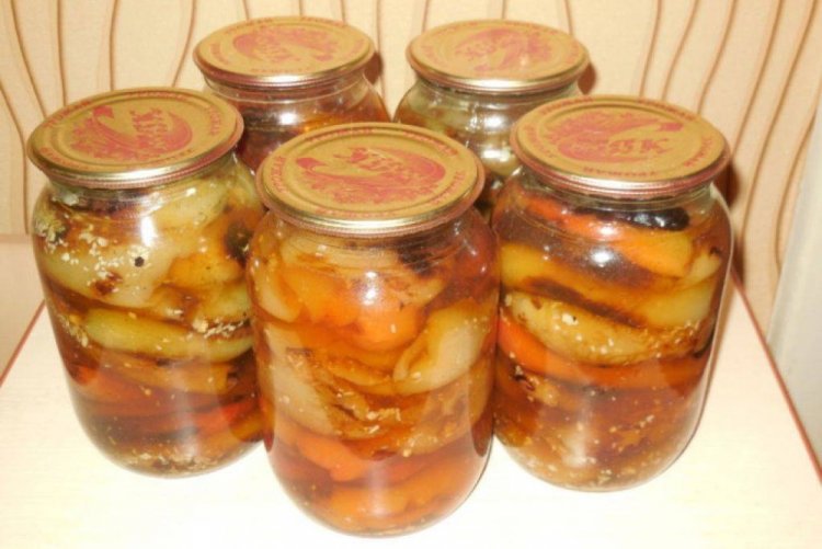 Жареный болгарский перец в соевом маринаде на зиму