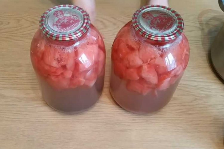 Компот из арбуза и винограда на зиму