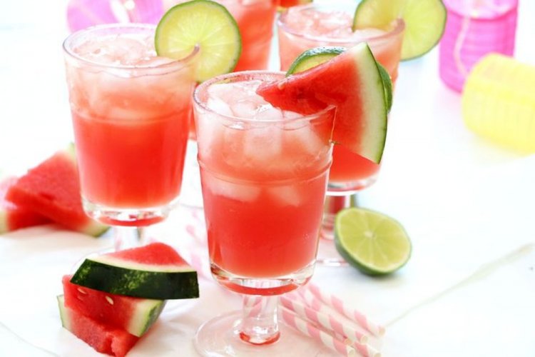 Компот из арбуза с лаймом