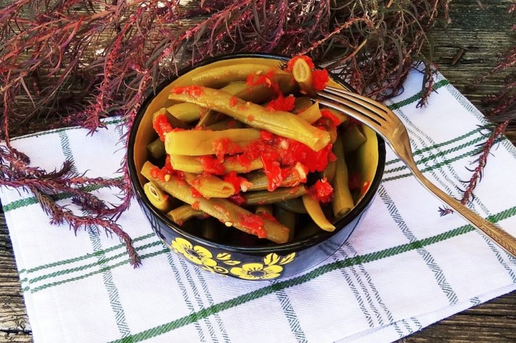 Турша из стручковой фасоли по-армянски на зиму