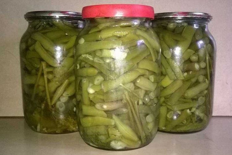 Стручковая фасоль с аспирином на зиму