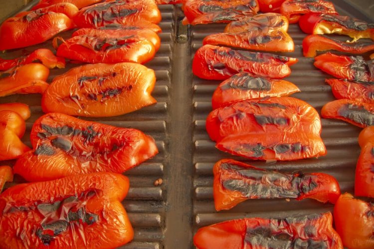 Болгарский перец на электрогриле