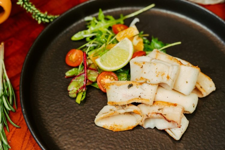 Кальмары на электрогриле