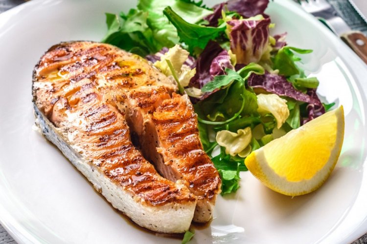 Лосось на электрогриле