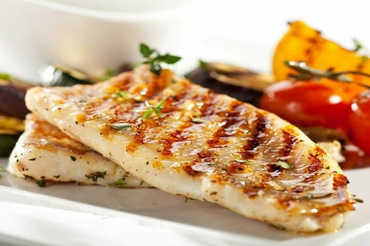 Треска на гриле