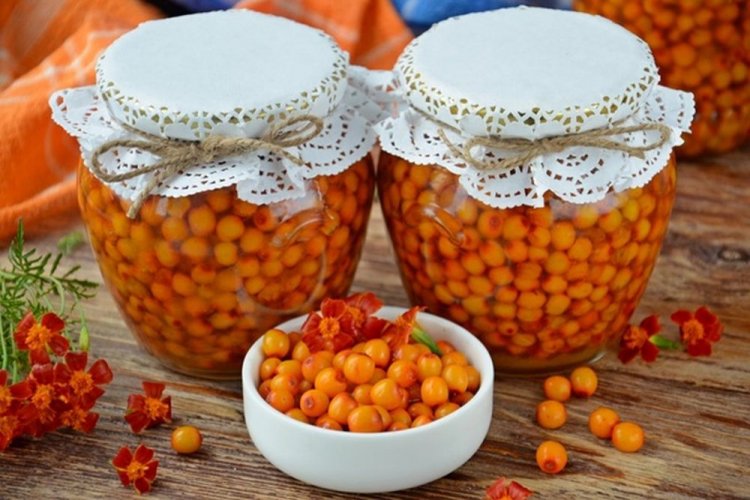 Облепиховое варенье с целыми ягодами