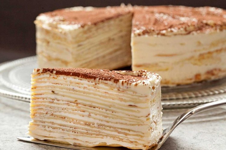 Блинный торт с заварным кремом