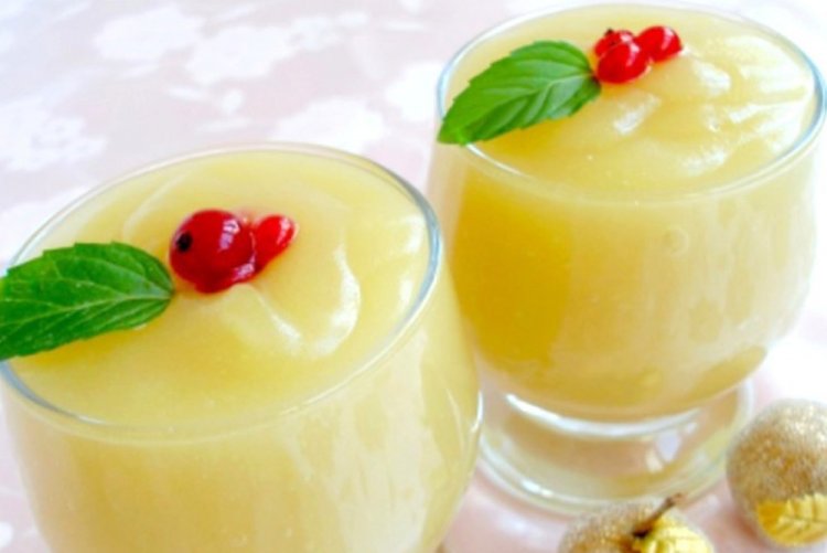 Яблочный кисель с манкой