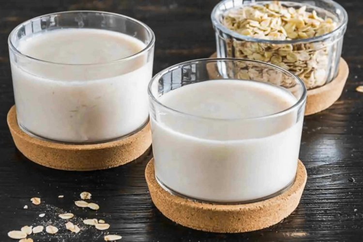 Овсяный кисель со сливочным маслом