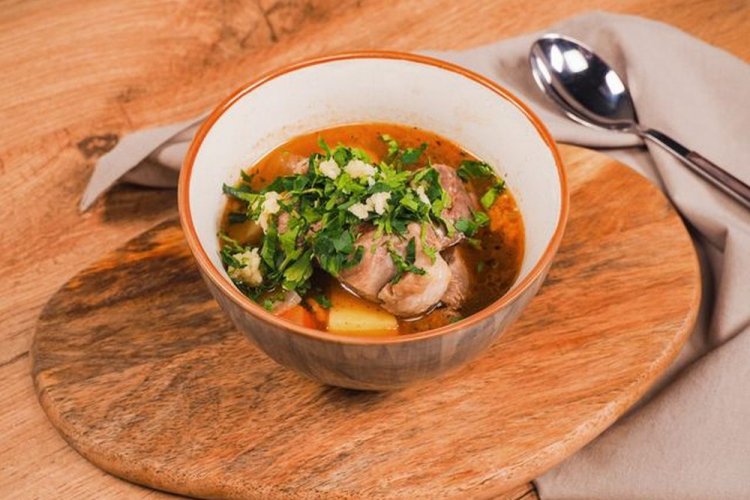 Шурпа из утки в казане