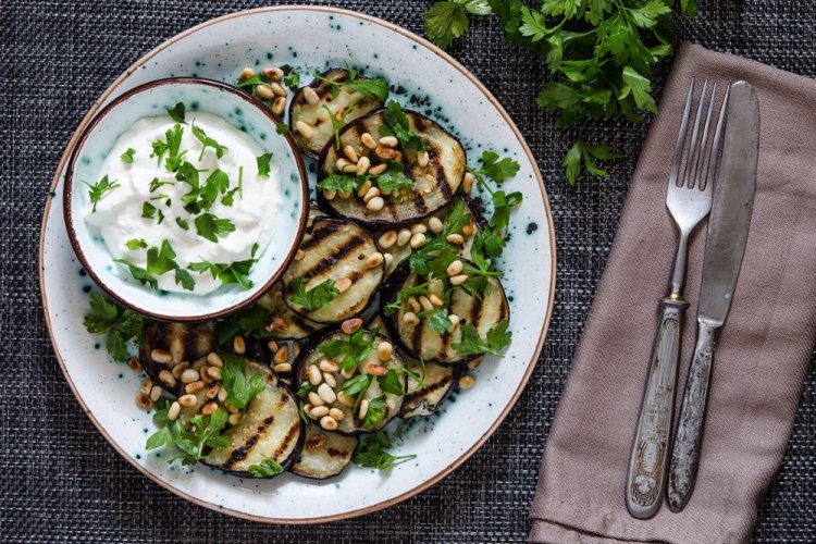 Баклажаны в майонезе на гриле
