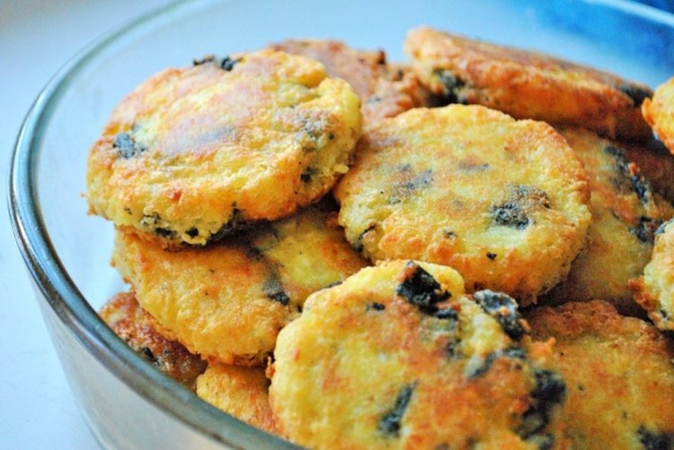 Картофельные котлеты с тофу и нори