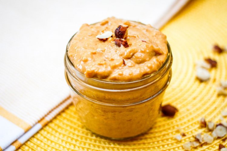 Десерт из тофу с арахисовым маслом