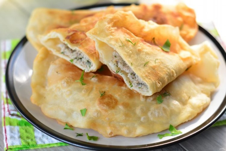 Начинка для чебуреков с курицей и грибами