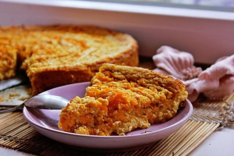 Тыквенный пирог с овсянкой