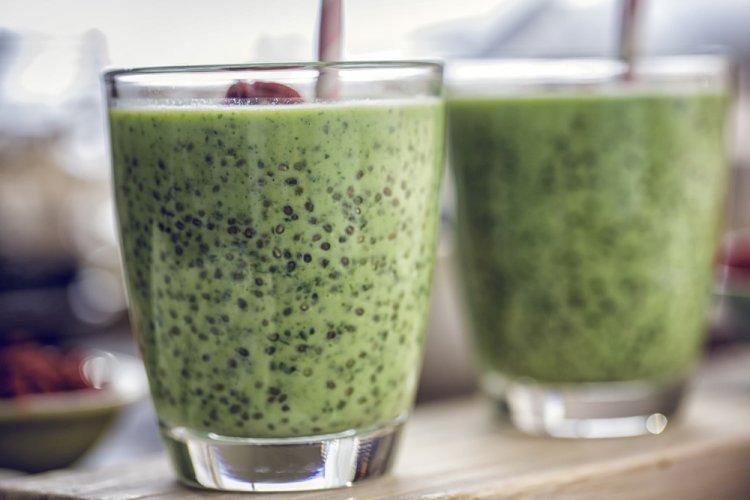 Смузи со шпинатом и овсянкой