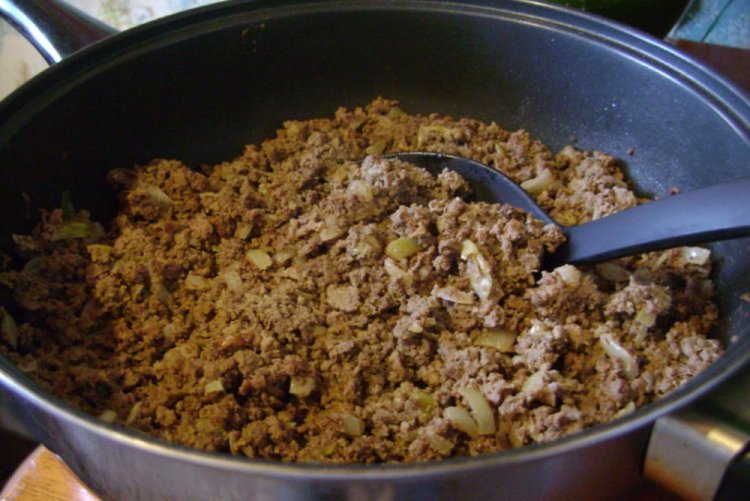 Начинка со свиной печенью и ливером