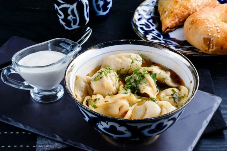 Чучвара на кефире с говядиной