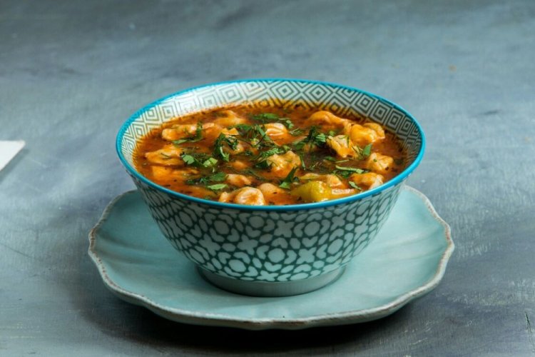 Чучвара на сметане с мясным бульоном