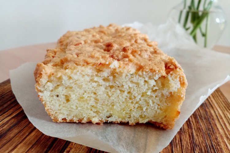 Сырный кекс на миндальной муке