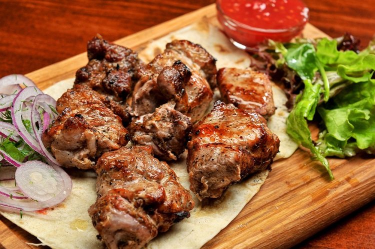 Сочный шашлык из свинины