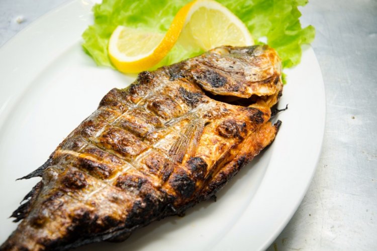 Карп на гриле