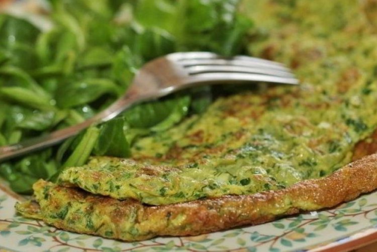 Омлет со щавелем