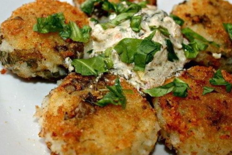 Картофельные котлеты со щавелем