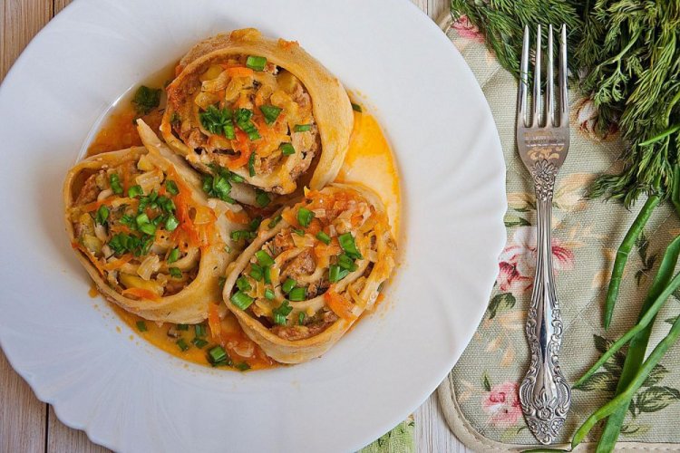 Ленивые пельмени из заварного теста