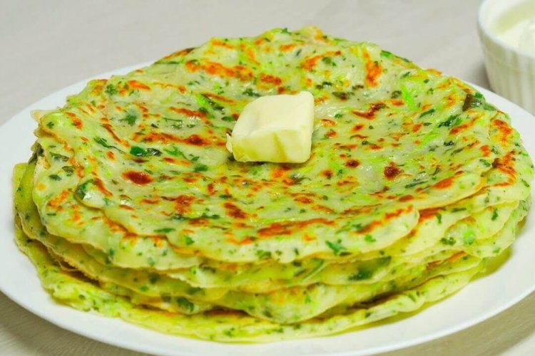 Кабачковые блины на молоке