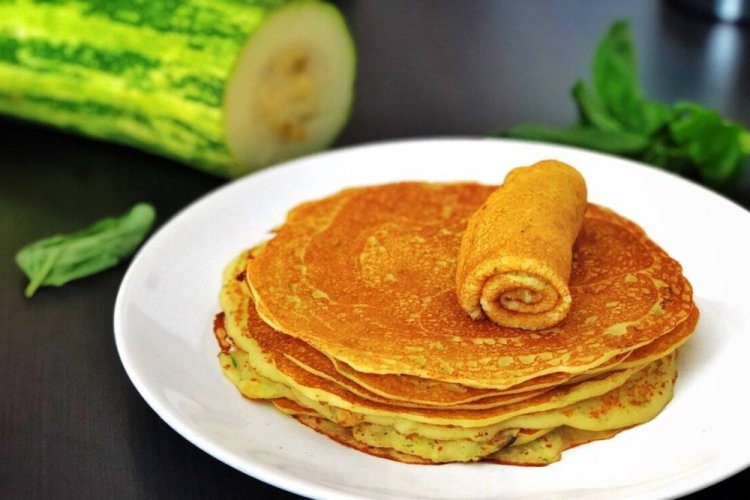 Кабачковые блины на дрожжах